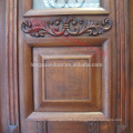 Conception en bois de porte d&#39;entrée principale, Meilleur design de porte sculpté en bois pour entrée de villa et maison